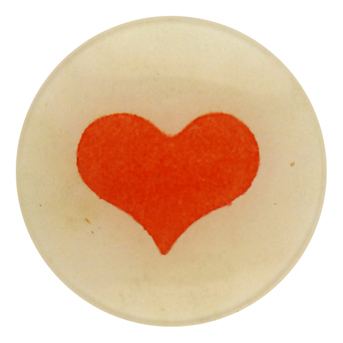 john derian Wide Heart 4" Round Plate