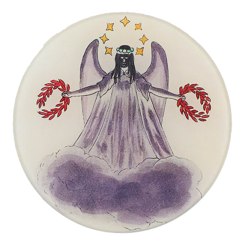 john derian Winged Figure 5 1/4" Round Plate