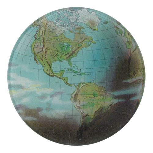 john derian World Atlas 5 1/4" Round Plate