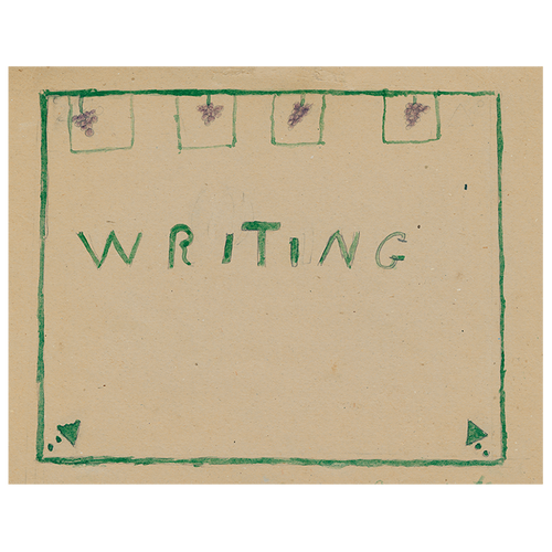 john derian Writing (p 42) 11" x 14" Rect. Tray