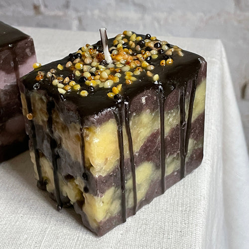 John Derian La Cremose Layered Cake Slice Candles Pink - $28.00 Yellow - $28.00