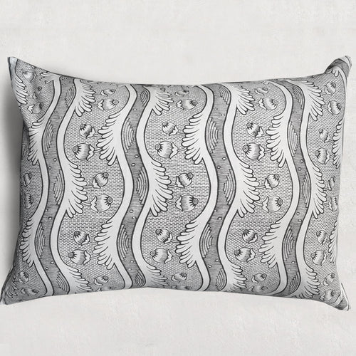 john derian Large Grenades Pillow (No. 2B) with Linen Backing Add to cart Details 26" x 35" Digitally printed on linen Linen backing Insert Included Made in Paris Care Dry clean only Antoinette Poisson’s collection of printe