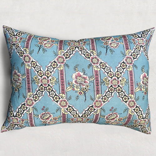 john derian Large Guirlandes de Fleurs Pillow (No. 1A) with Linen Backing Add to cart Details 26" x 35" Digitally printed on linen Linen backing Insert Included Made in Paris Care Dry clean only   Antoinette Poisson’s colle