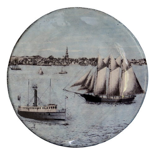 john derian Large Provincetown Port Saucer Add to cart Assiette Plate Clé Details 6" Diameter x .5" Deep Glazed terracotta Made in Paris Care Dishwasher safe on a moderate wash cycle. Not microwave safe. John Derian teamed up w