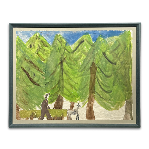 john derian Late 19th-century Framed Naïve Watercolor Illustration by Caroline Thompson Add to cart Within John Derian's curated collection of antique art is a collection of late 19th-century framed naïve watercolor illustrati