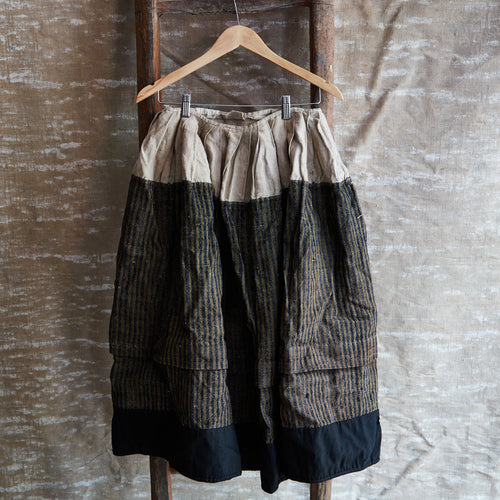 john derian Late 19th Century French Skirt (No.1) Add to cart Details Approx. Waist: 26"  Length: 30" Wool