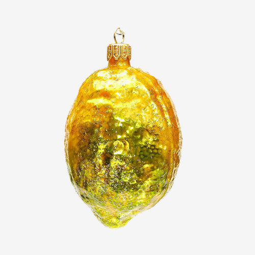 john derian Lemon Ornament Add to cart All Holiday ornaments and items are final sale and are not eligible for return or exchange. Details Glass Handblown in Poland Please note all ornaments and holiday items are not availabl
