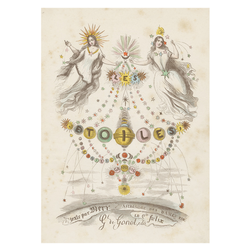 john derian Les Etoiles Card With Envelope (Pack of 6)