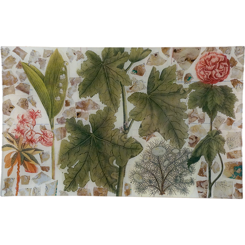 john derian Lily of the Valley (Collage) 10 x 16" Rect. Tray