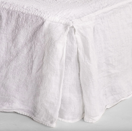 john derian Linen Basix Bed Skirt in Ayrton Queen - $330.00 King - $345.00