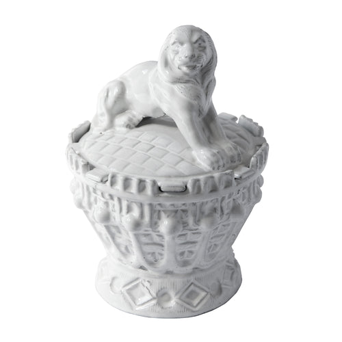 john derian Lion Sugar Dish Add to cart Details Black Terra Cotta with White Enameled Glaze Each item will feature unique variations Made in Paris Care Dishwasher safe on a moderate wash cycle. Not microwave safe.   Astier de V