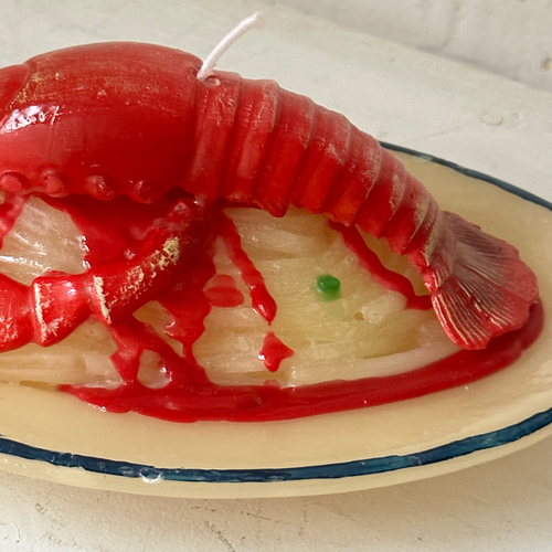 John Derian Lobster Pasta Dish Candle Add To Cart Details 6" L X 9" W X 3" H Paraffin Wax Each Item Will Feature Unique Variations Made In Italy Care Remove All Paper Before Burning. Not Intended For Children. Cereria Introna Ha