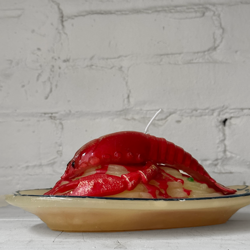 John Derian Lobster Pasta Dish Candle Add To Cart Details 6" L X 9" W X 3" H Paraffin Wax Each Item Will Feature Unique Variations Made In Italy Care Remove All Paper Before Burning. Not Intended For Children. Cereria Introna Ha