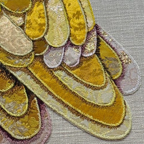 John Derian "Love & Hope" Pair Of Hand Embroidered Owls By Zara Merrick Add To Cart Details Pair  "Love & Hope" By Zara Merrick 2025 30" W X 38" H  Mixed Media Floated In A Custom black Wooden Frame Behind Plexiglass Hand Emb