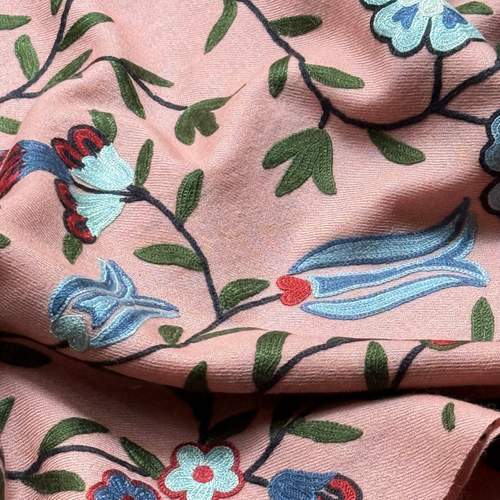 John Derian Madeline Weinrib X Kashmir Loom Wool Shawl In Pink Add To Cart Details 27" × 78" 100% Wool Made In India Care Dry Clean Only The Madeline Weinrib X Kashmir Loom Wool Shawls Combine Two Worlds Of Expertise: Madeline