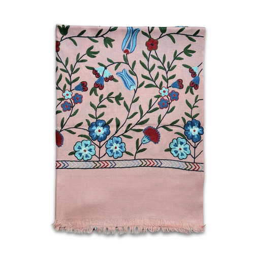 john derian Madeline Weinrib x Kashmir Loom Wool Shawl in Pink Add to cart Details 27" × 78" 100% Wool Made in India Care Dry clean only The Madeline Weinrib x Kashmir Loom wool shawls combine two worlds of expertise: Madeline