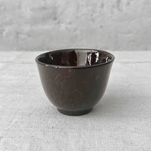 john derian Marbled Cup with Talon in Shanghai (SG 038) Add to cart This hand crafted small footed cup by Sylvie Saint-Andre Perrin is expertly made with intricate swirls in hues of red and black. Employing plaster molds and a m
