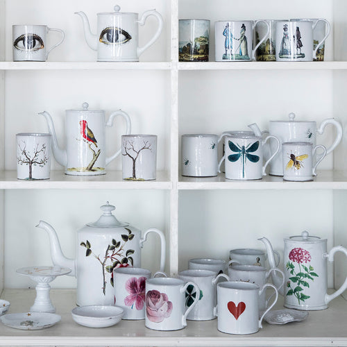 John Derian Mary Cup Add To Cart Tasse Details 4" Diameter X 3" W X 3" H Glazed Terracotta Made In Paris Care Dishwasher Safe On A Moderate Wash Cycle. Not Microwave Safe. John Derian Teamed Up With Astier De Villatte To Add Hi