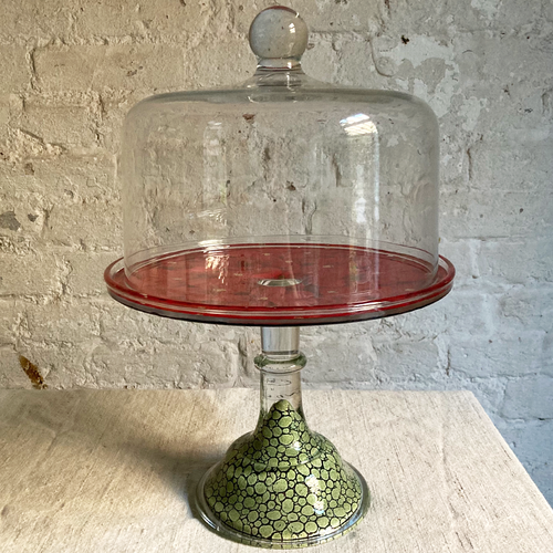 John Derian Medium Cake Pedestal Lid Stacking Cake Pedestal