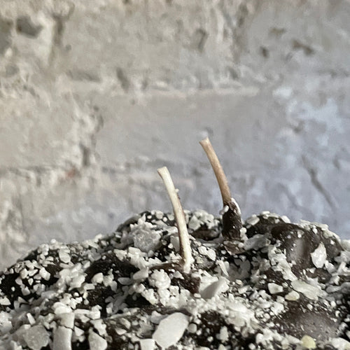 John Derian Medium Chocolate Panettone Candle Add To Cart Details Approx. 7.5" W X 6.5" H Paraffin Wax Each Item Will Feature Unique Variations Made In Italy Care Remove All Paper Before Burning. Not Intended For Children.   Ce