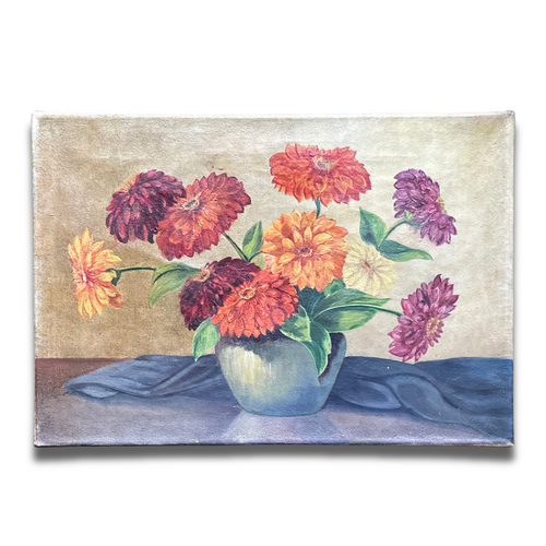 john derian Mid 20th-century Dutch Floral Still Life Painting Add to cart This mid 20th-century still life oil painting from John Derian's curated collection of antique art Holland has a strong tradition of floral still life pai