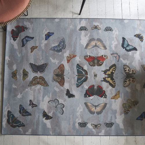 John Derian Mirrored Butterflies Sky Rug Designers Guild & John Derian Collaboration Rug Add To Cart Details 6'5" X 9'8" .2" Pile Height 100% Polyamide
