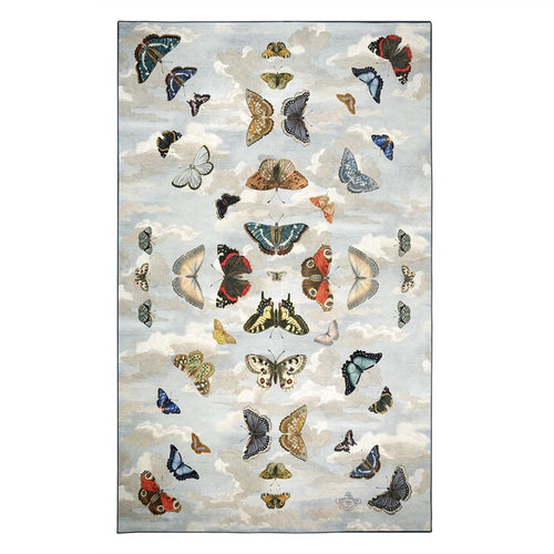 john derian Mirrored Butterflies Sky Rug Designers Guild & John Derian Collaboration Rug Add to cart Details 6'5" x 9'8" .2" Pile height 100% Polyamide