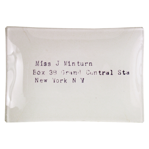 john derian Miss Minturn (Relationship Series) 4.5 x 6.5" Mini-Tray