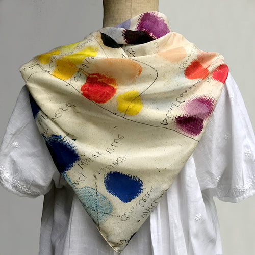 John Derian Mixed Tones Silk Scarf Add To Cart Details 38" X 38" 100% Silk Crepe De Chine Made In Italy Care Dry Clean Only   Pulled from The Pages Of John Derian's Picture Book Timeless 18th And 19th Century Images Come to