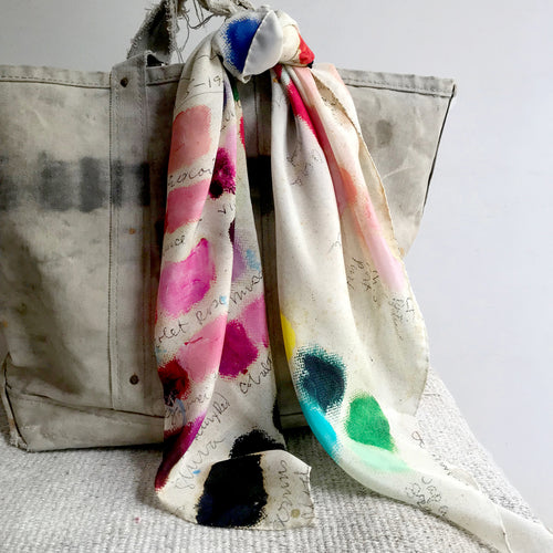 John Derian Mixed Tones Silk Scarf Add To Cart Details 38" X 38" 100% Silk Crepe De Chine Made In Italy Care Dry Clean Only   Pulled from The Pages Of John Derian's Picture Book Timeless 18th And 19th Century Images Come to