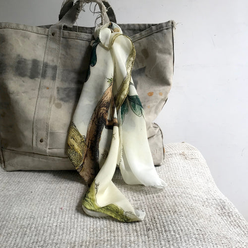 John Derian Mountain Titmouse Silk Scarf Add To Cart Details 38" X 38" 100% Silk Crepe De Chine Made In Italy Care Dry Clean Only   Pulled from The Pages Of John Derian's