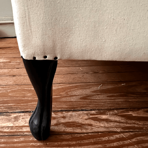 John Derian Muslin Covered 19th Century Style Tufted Sofa Add To Cart Included In Our Carefully Curated Antique Furniture collection Is a 19th Century Style Tufted Sofa Upholstered In Muslin. Details 70" L X 28" W X 27" H With