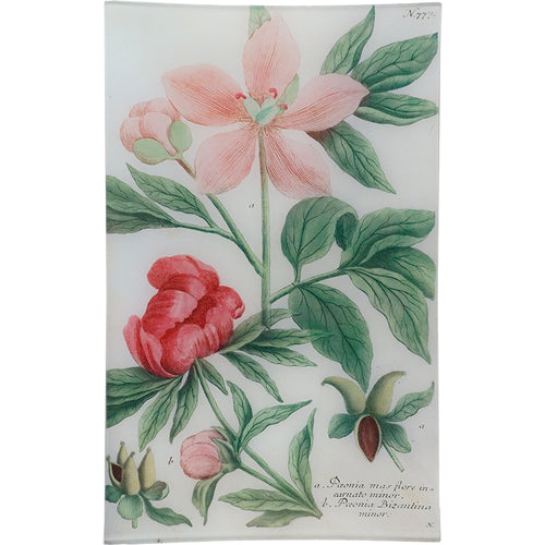 john derian N. 777 Byzantine Peony 10" x 16" Rect. Tray