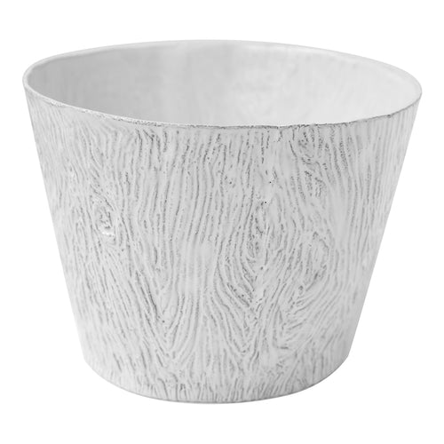john derian Nara Planter Add to cart Details 8.9" W x 8.9" L x 6.5" Black Terra Cotta with White Enameled Glaze Each item will feature unique variations Limited availability  Made in Paris Care Dishwasher safe on a moderate was