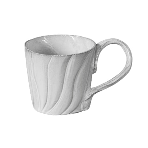 john derian Nathalie Cup Add to cart Tasse Nathalie Grande Anse Details 5.5" x 3.7" x 3.5" Black Terra Cotta with White Enameled Glaze Each item will feature unique variations Made in Paris Care Dishwasher safe on a moderate was