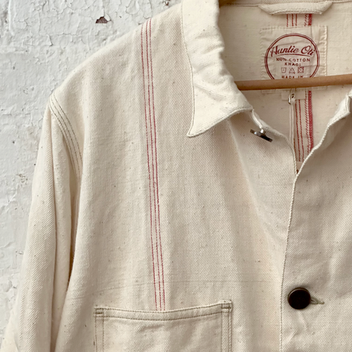 John Derian Natural Denim Jacket Size 1 : 4 - 8 - $396.00 Size 2 : 10 - 14 - $396.00
