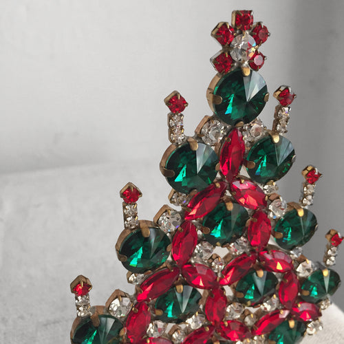 John Derian Nostalgic Jeweled Tree With Candles Add To Cart All Holiday Ornaments And Items Are Final Sale And Are Not Eligible For Return Or Exchange.  Details 3.5" W X 5" H Glass Jewels Handmade in Germany Please Note All O