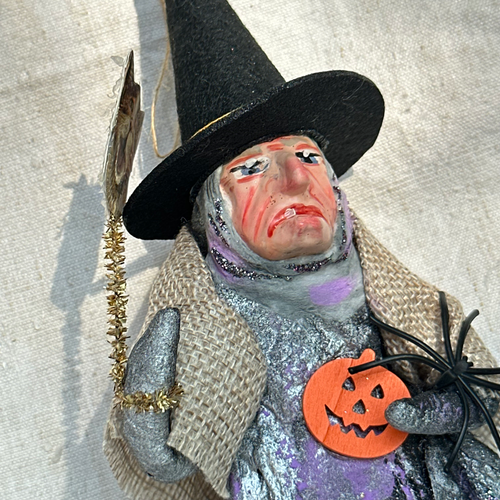 John Derian Nostalgic Large Cotton Witch Ornament Add To Cart All Holiday Ornaments And Items Are Final Sale And Are Not Eligible For Return Or Exchange.  Rendered In Cotton With Delicate Hand-made Features This Nostalgic Witch