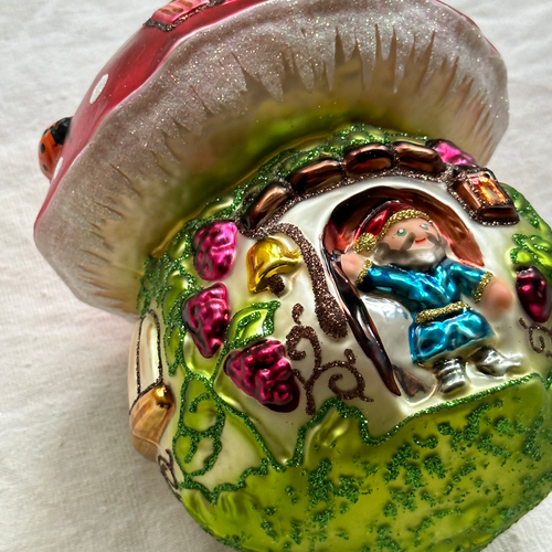 John Derian Nostalgic Large Mushroom House Add To Cart All Holiday Ornaments And Items Are Final Sale And Are Not Eligible For Return Or Exchange.  This Mushroom House Ornament Has A Charming Old-world Feel. Its Hand-painted De