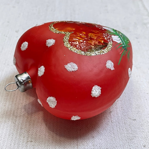 John Derian Nostalgic Large Red Heart With Angel Inside Ornament Add To Cart All Holiday Ornaments And Items Are Final Sale And Are Not Eligible For Return Or Exchange.  Details Approx. 3.5" W X 4" H Glass Handblown in Poland