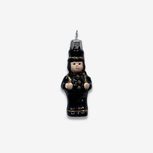 john derian Nostalgic Mini Chimney Sweeper Ornament Add to cart All Holiday ornaments and items are final sale and are not eligible for return or exchange.  Details 1" W x 2.25" H Glass Mouth blown in Laucha Germany Item embr