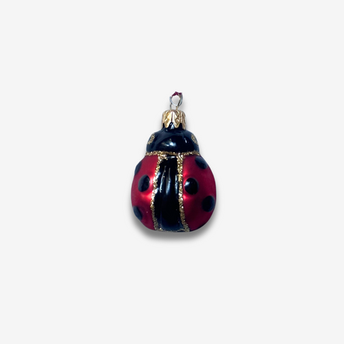 john derian Nostalgic Mini Ladybug Ornament Add to cart All Holiday ornaments and items are final sale and are not eligible for return or exchange.  This nostalgic mini ladybug ornament is a charming collectible that adds a tou