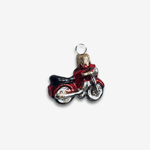 john derian Nostalgic Mini Red Motorcycle Add to cart All Holiday ornaments and items are final sale and are not eligible for return or exchange.  This nostalgic mini motorcycle ornament is a charming collectible that adds a to