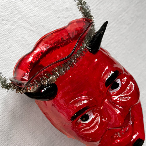 John Derian Nostalgic Red Krampus Lamp Light Add To Cart All Holiday Ornaments And Items Are Final Sale And Are Not Eligible For Return Or Exchange. Details 1.5" W X 6" H Glass  Handmade in Poland Item embraces Unique Imper