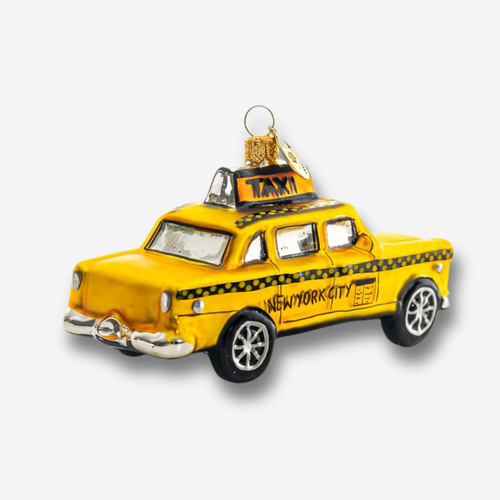 John Derian NYC Yellow Taxi Ornament Add To Cart All Holiday Ornaments And Items Are Final Sale And Are Not Eligible For Return Or Exchange.  Details Glass Handblown in Poland Please Note All Ornaments And Holiday Items Are N