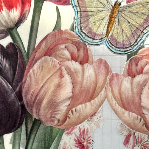 John Derian One Of A Kind Collaged Tulips Mat Pair (2-12 & 2-13) Add To Cart Handmade One-of-a-kind Laminated Collage By John Derian Details Set Of 2 18" X 12" One-of-a-kind Collaged With 18th & 19th-century Prints From John's A