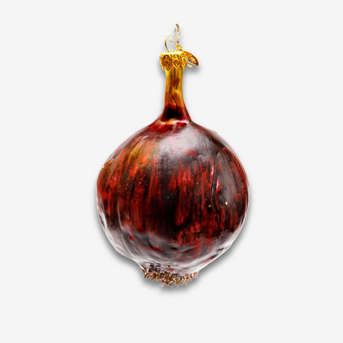 john derian Onion Ornament Add to cart A unique and whimsical addition to your holiday decor this full onion ornament is meticulously crafted and captures the intricate details of an onion complete with its distinctive outer cov