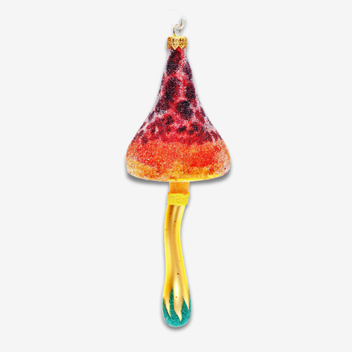 john derian Orange & Yellow Long Top Mushroom Ornament Add to cart All Holiday ornaments and items are final sale and are not eligible for return or exchange. With its bright orange and yellow hues and whimsical details this e