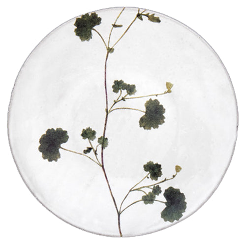 john derian Othona Plate Add to cart Assiette Othona Details 9.4" Diameter x .8 Deep Glazed terracotta Made in Paris Care Dishwasher safe on a moderate wash cycle. Not microwave safe. Image Origin Pressed leaves Holland 1750. Jo