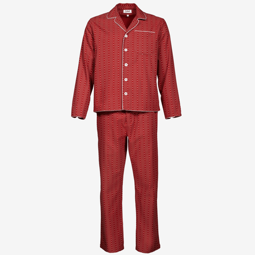 john derian P. Le Moult Light Herringbone Dot Striped Pajama Set in Red & White with White Piping Size 1 - $240.00 Size 2 - $240.00 Size 3 - $240.00 Size 4 - $240.00 Size 5 - $240.00 Size 6 - $240.00